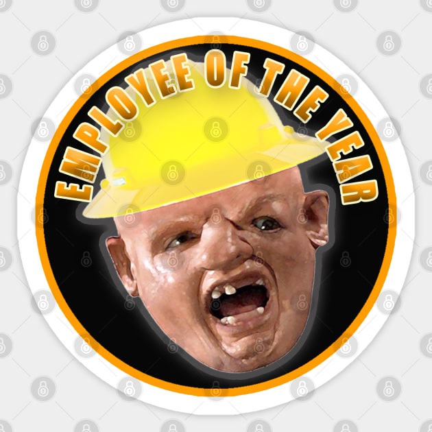 Employee of the year Sticker by  The best hard hat stickers 